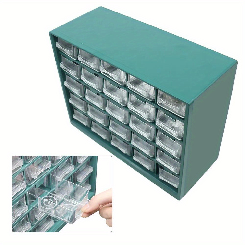 25 Multi-grid Drawer Parts Box Wall-mounted Screw Classification Component Box Tool Case electronic components Storage ToolBox