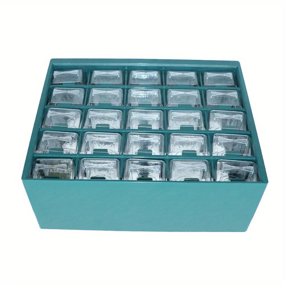 25 Multi-grid Drawer Parts Box Wall-mounted Screw Classification Component Box Tool Case electronic components Storage ToolBox