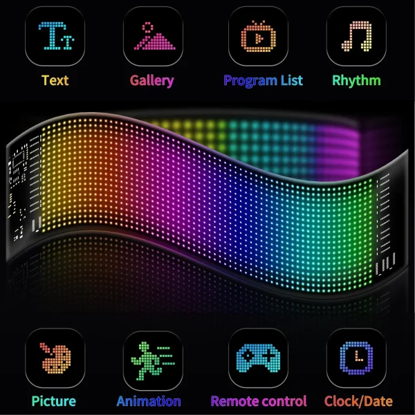 RGB Truck Eye Led Display Car Sign Animation Matrix - Image 4