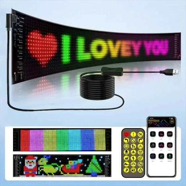 RGB Truck Eye Led Display Car Sign Animation Matrix