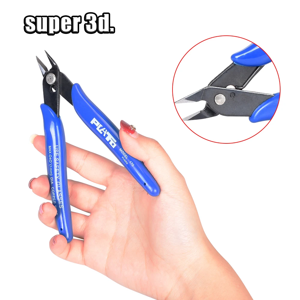 1pcs PLATO 170 Wishful Clamp DIY Electronic Diagonal Pliers Side Cutting Nippers Wire Cutter 3D printer parts 1pcs PLATO 170 Wishful Clamp DIY Electronic Diagonal Pliers Side Cutting Nippers Wire Cutter 3D printer parts