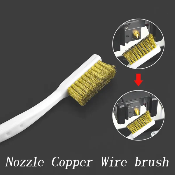 3D Printer Cleaner Tool Copper Wire Toothbrush
