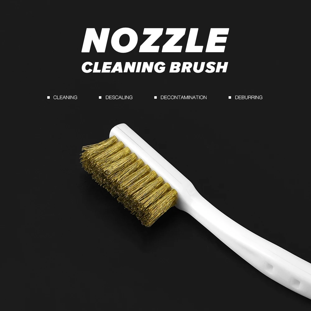 3D Printer Cleaner Tool Copper Wire Toothbrush Copper Brush Handle For Nozzle Heater Block Hotend Cleaning Hot Bed Parts